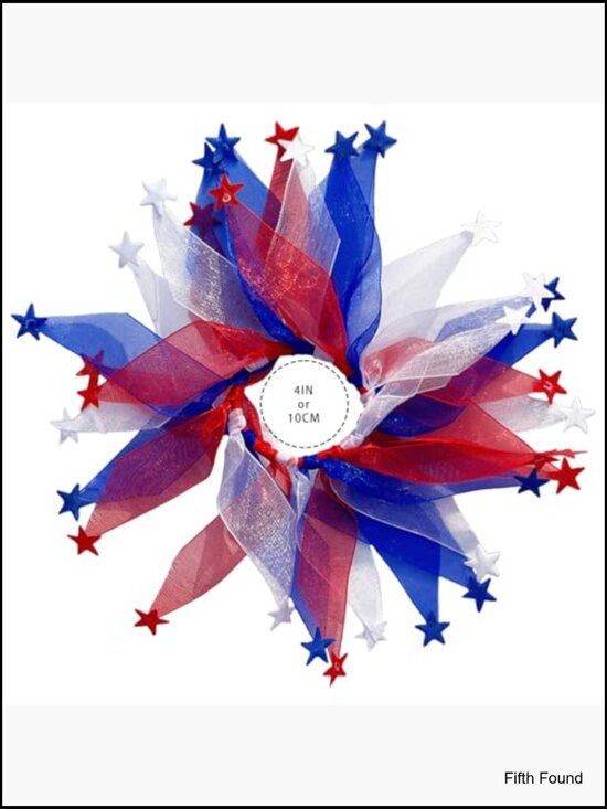 Patriotic Scrunchies Set - Hair Ties for Women main image 5